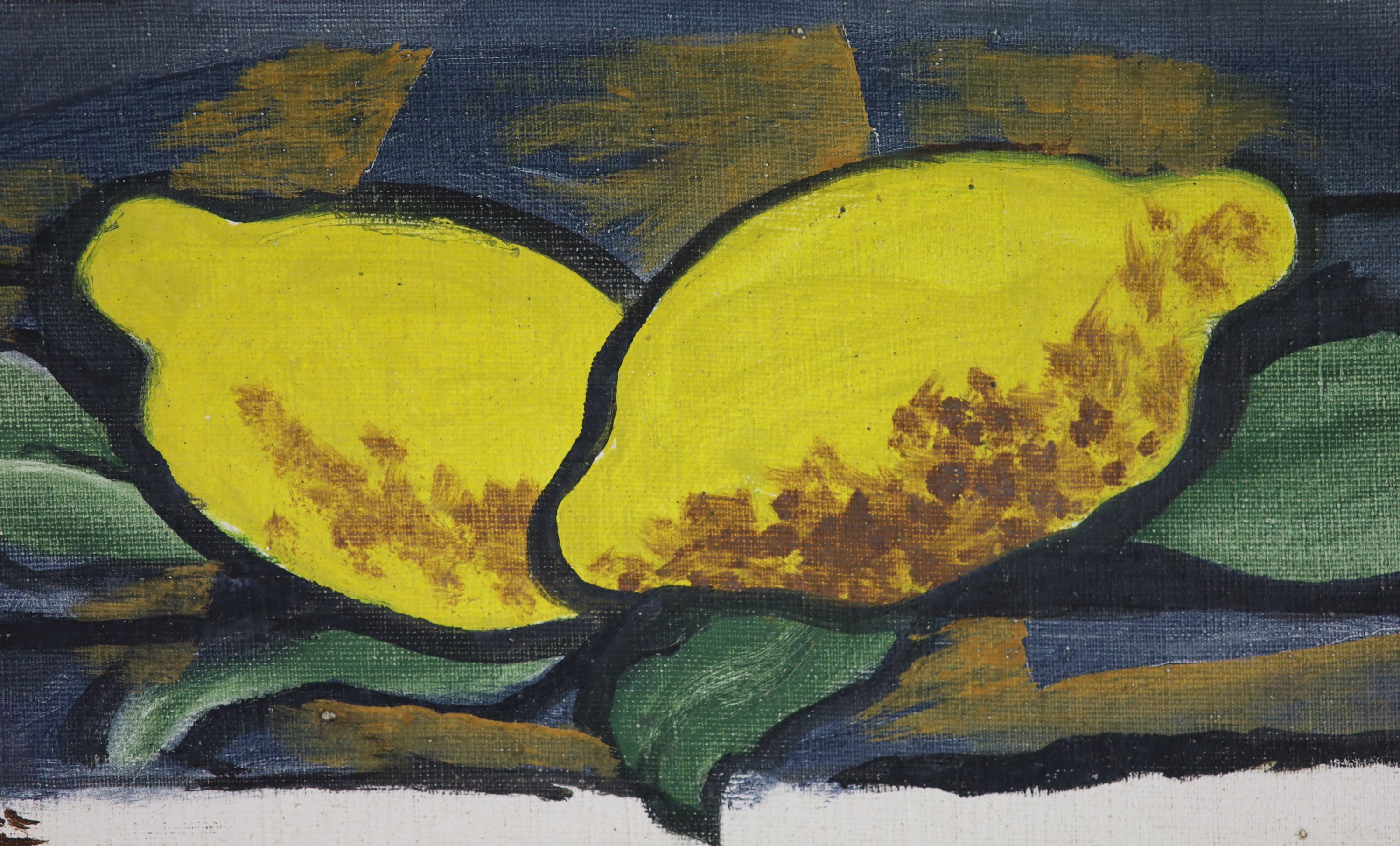 Georges Braque (French, 1882-1963), 'Two Lemons', 1929, oil on canvas, 13 x 29.5cm